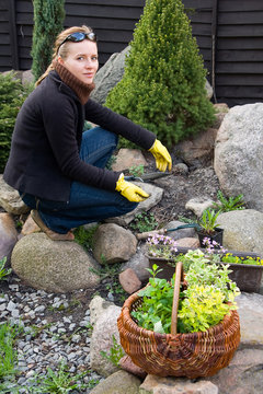 spring cleaning in garden