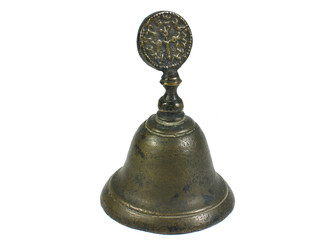 Ancient bell Israel isolated