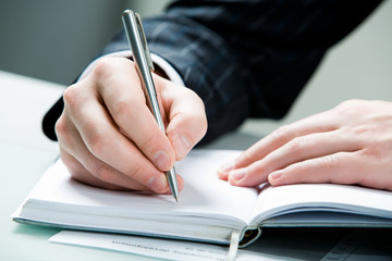 Businessman’ hands