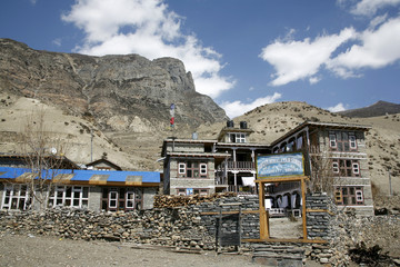 hotel lodge in manang, annapurna, nepal