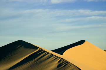 Fototapeta na wymiar Sand dunes in Peninsula Valdes, Patagonia Argentina.