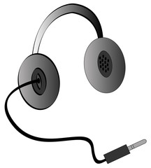 headphones or earphones with adapter cord 