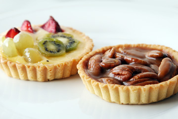 fruits and pecan tart