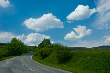 Road in the countryside