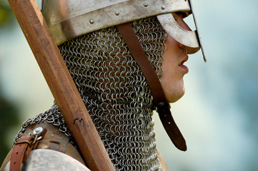Knight with helmet