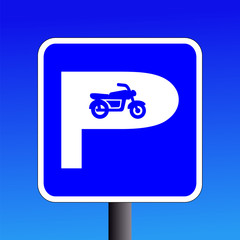 motorbike parking sign