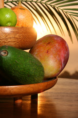 Sunny, tropical fruits