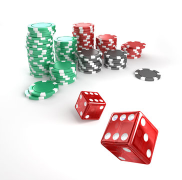 DADOS Y FICHAS DE JUEGO