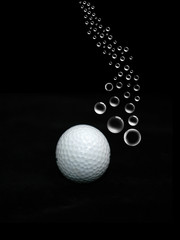 Sinking golf ball