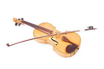 Old viola and a bow