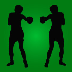 Obraz premium Boxeadores