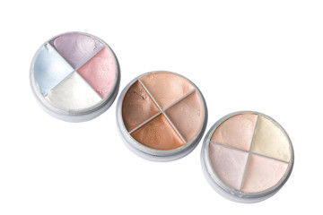 The eye shadows isolated