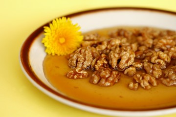 Walnuts in honey
