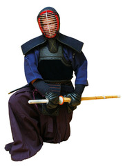 woman in kendo uniform