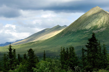 Mountains of Wrangell- St. Elias National park in Alaska