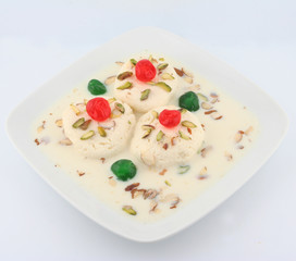 rasmalai in a plate