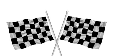 Crossed Checkered Flags