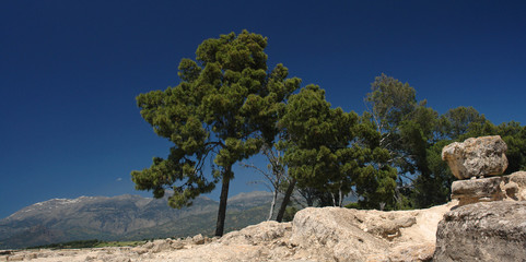 Fototapeta na wymiar Phaistos site archéologique de Crète
