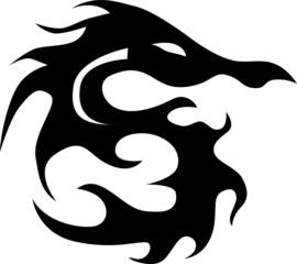 Tribal Dragon Tattoo