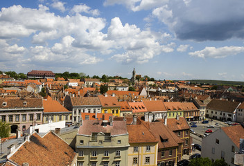 Fototapeta na wymiar Panorama miasta Sopron, Węgry