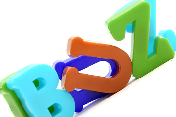 Close-up of letters
