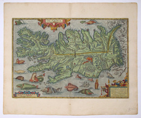 Iceland. Antique map
