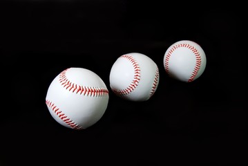 Baseballs on Black