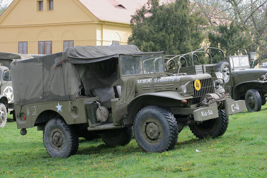 vintage military truck