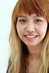 Naklejka premium Asian face