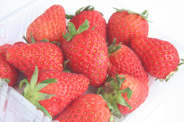 Strawberries Packed in a Plastic Container