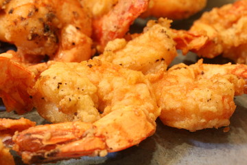 Deep fried shrimps