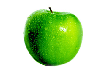 Green apple. Isolated.