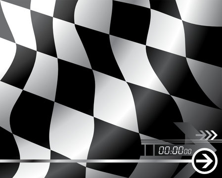 Vector Checkered flag - Easy change colors