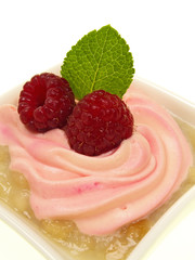 gesundes rhabarberkompott mit sexy himbeermousse