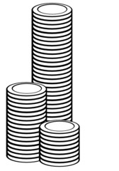 money coin tower