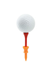Golf ball on tees