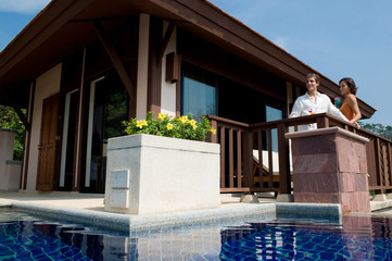 Poolside With Drinks