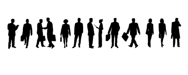 business people - silhouetten