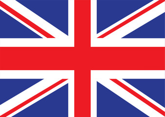 Illustrated version of the british flag ideal for a background - obrazy, fototapety, plakaty