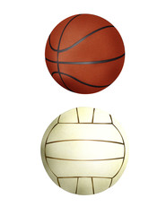 Ball collection - handball & basketball