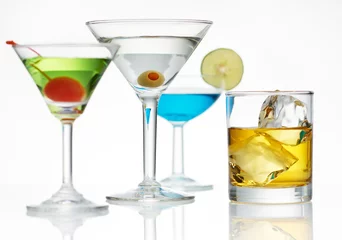 Photo sur Plexiglas Bar alcohol line up