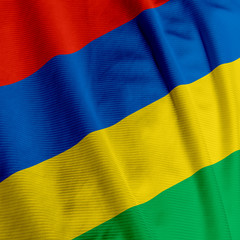 Mauritian Flag Closeup