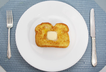 french toast with butter