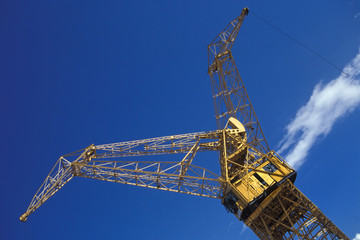 Naklejka premium Crane at Puerto Madero, Buenos Aires