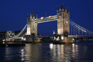 Tower Bridge by night, London