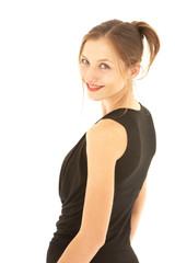 Sexy brunette businesswoman