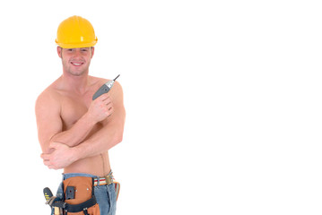 Macho construction worker