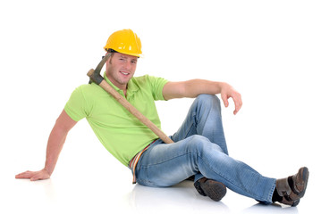 successful construction worker