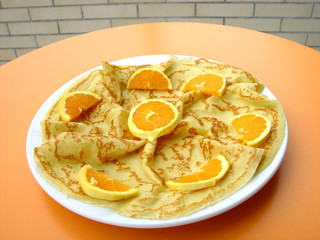 Crepes com Frutas