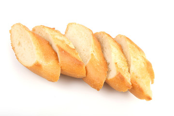 slices of bread baguette